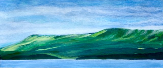 Nanaimo Coast (2026), 15 inches x 22.5 inches, acrylic on paper, $850