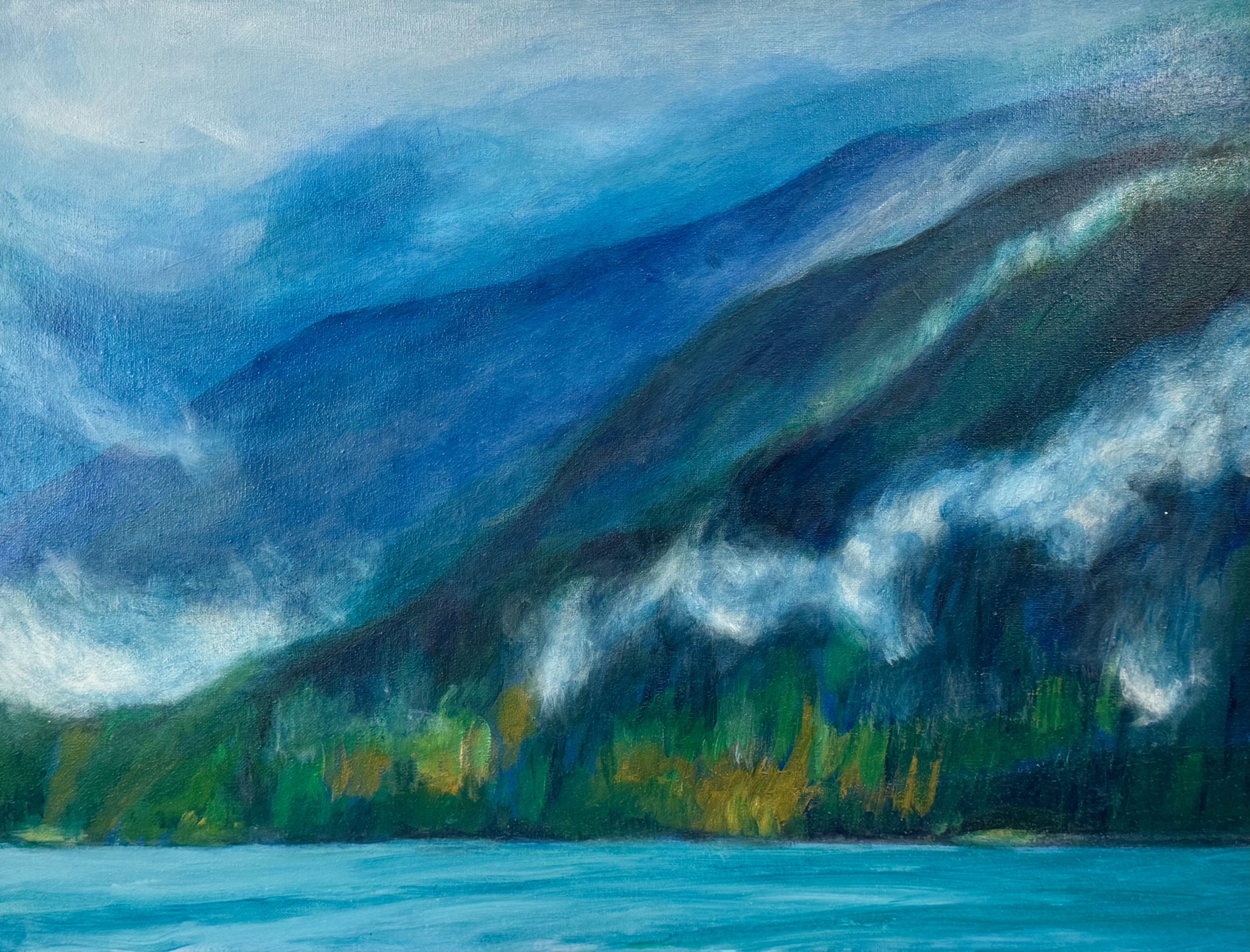 Horseshoe Bay Fog Rolling In (2025)
24 inches x 18 inches, acrylic on canvas