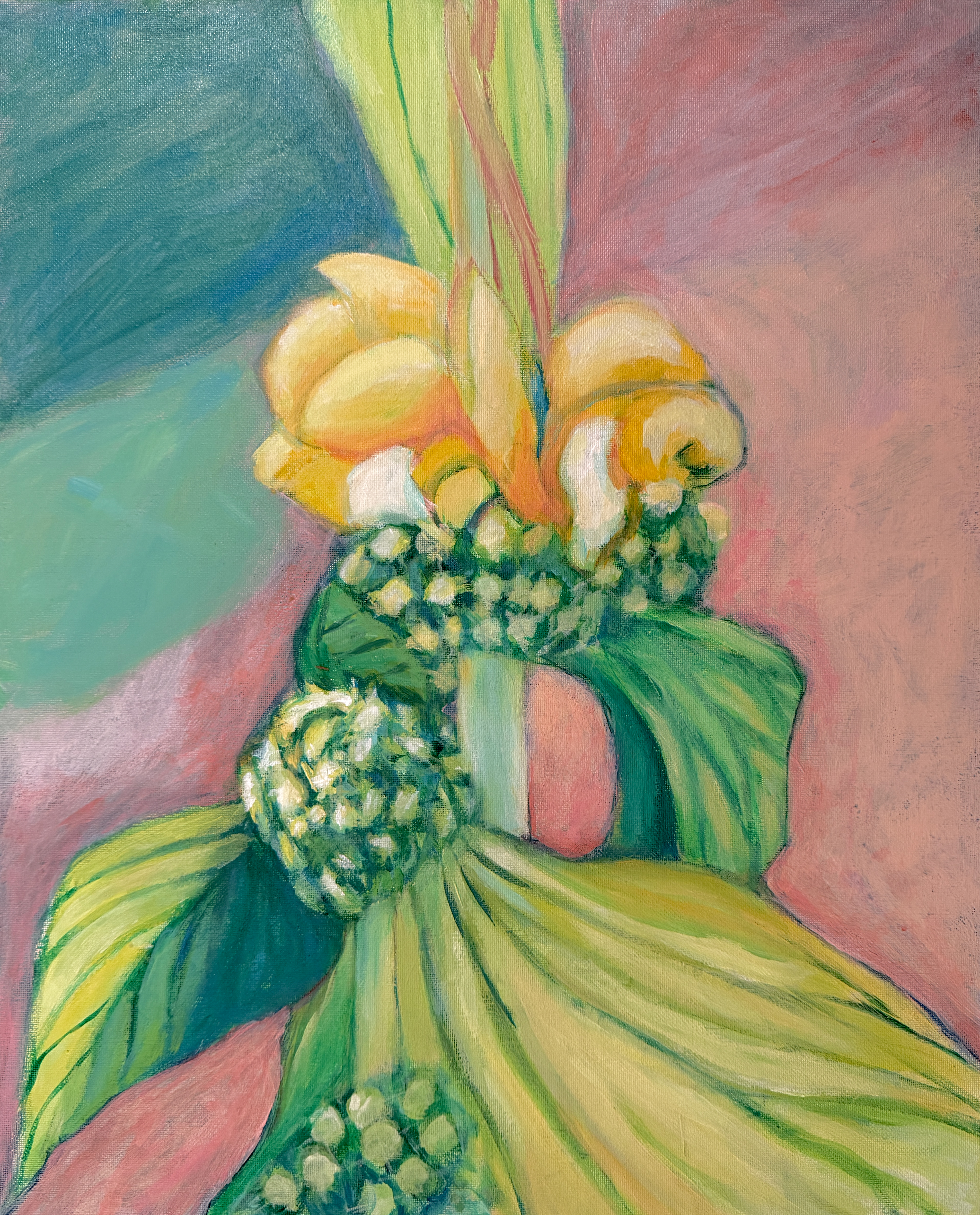 The Jerusalem Sage (2026) 12 in. x 16 in., acrylic on canvas