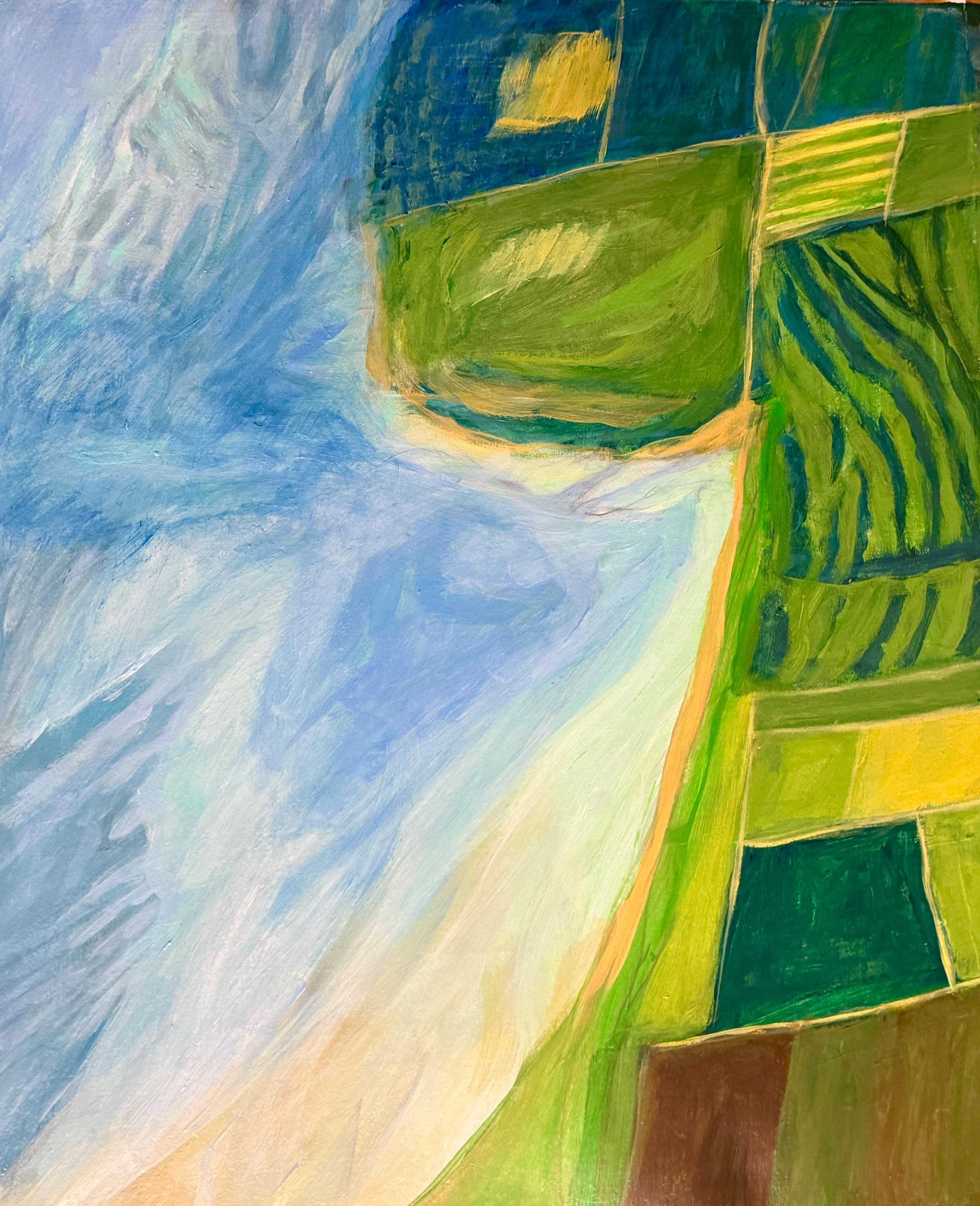  Low Tide Boundary Bay, 14 in. x 17 in., acrylic on paper, $C400